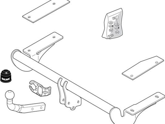 Brink 417300 - Прицепное устройство, фаркоп avtokuzovplus.com.ua