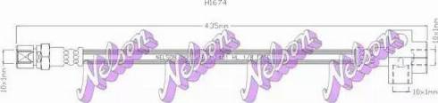Brovex-Nelson H1674 - Гальмівний шланг autocars.com.ua