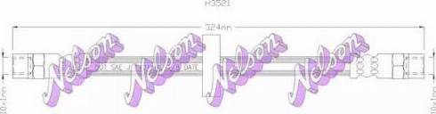 Brovex-Nelson H3521 - Гальмівний шланг autocars.com.ua
