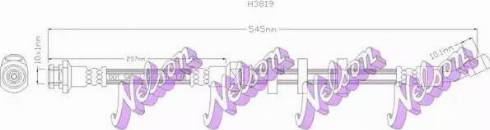 Brovex-Nelson H3819 - Гальмівний шланг autocars.com.ua