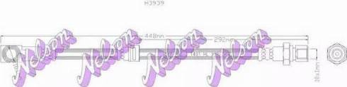 Brovex-Nelson H3939 - Гальмівний шланг autocars.com.ua