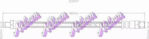 Brovex-Nelson H3947 - Гальмівний шланг autocars.com.ua
