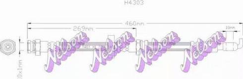 Brovex-Nelson H4303 - Гальмівний шланг autocars.com.ua