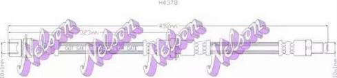 Brovex-Nelson H4378 - Гальмівний шланг autocars.com.ua