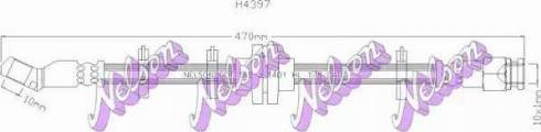 Brovex-Nelson H4397 - Гальмівний шланг autocars.com.ua