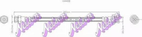 Brovex-Nelson H4408 - Гальмівний шланг autocars.com.ua