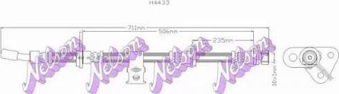 Brovex-Nelson H4433 - Тормозной шланг autodnr.net