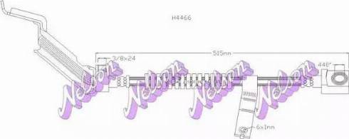 Brovex-Nelson H4466 - Гальмівний шланг autocars.com.ua