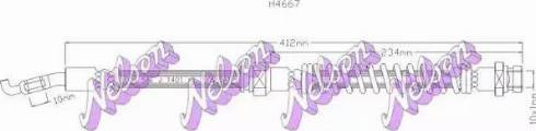 Brovex-Nelson H4667 - Гальмівний шланг autocars.com.ua