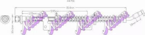 Brovex-Nelson H4701 - Гальмівний шланг autocars.com.ua