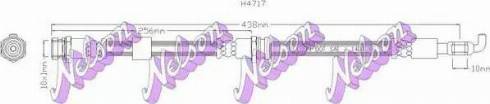 Brovex-Nelson H4717 - Гальмівний шланг autocars.com.ua