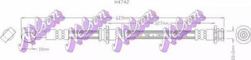 Brovex-Nelson H4742 - Гальмівний шланг autocars.com.ua