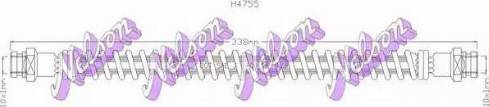 Brovex-Nelson H4755 - Гальмівний шланг autocars.com.ua