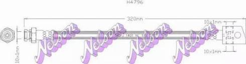 Brovex-Nelson H4796 - Гальмівний шланг autocars.com.ua