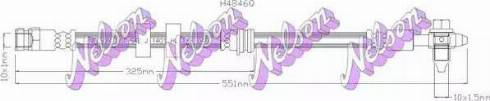 Brovex-Nelson H4846Q - Гальмівний шланг autocars.com.ua