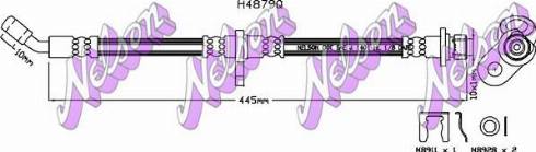 Brovex-Nelson H4879Q - Гальмівний шланг autocars.com.ua