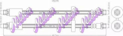 Brovex-Nelson H5195 - Гальмівний шланг autocars.com.ua