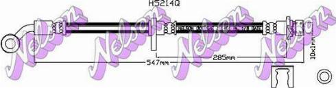 Brovex-Nelson H5214Q - Гальмівний шланг autocars.com.ua