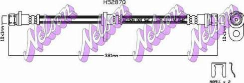 Brovex-Nelson H5287Q - Гальмівний шланг autocars.com.ua