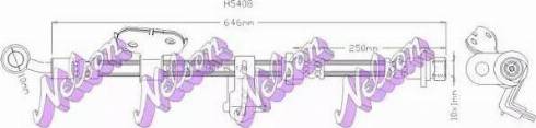 Brovex-Nelson H5408 - Гальмівний шланг autocars.com.ua