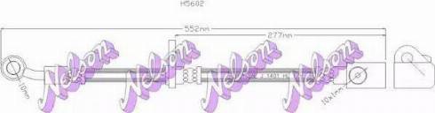 Brovex-Nelson H5602 - Гальмівний шланг autocars.com.ua