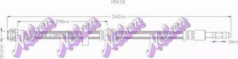 Brovex-Nelson H5638 - Тормозной шланг autodnr.net