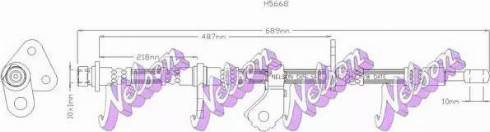 Brovex-Nelson H5668 - Гальмівний шланг autocars.com.ua