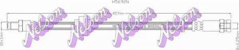 Brovex-Nelson H5692N - Гальмівний шланг autocars.com.ua