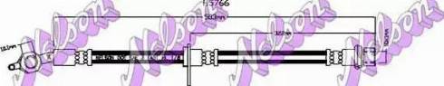 Brovex-Nelson H5766 - Гальмівний шланг autocars.com.ua