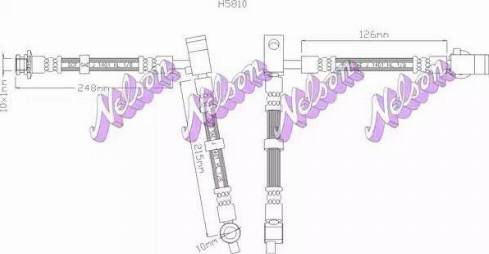 Brovex-Nelson H5810 - Гальмівний шланг autocars.com.ua