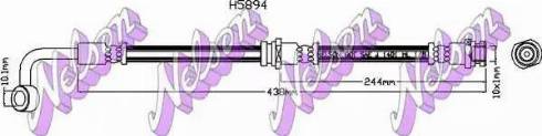 Brovex-Nelson H5894 - Гальмівний шланг autocars.com.ua