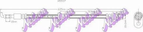 Brovex-Nelson H5937 - Гальмівний шланг autocars.com.ua