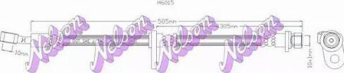 Brovex-Nelson H6015 - Гальмівний шланг autocars.com.ua