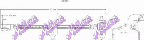 Brovex-Nelson H6032Q - Гальмівний шланг autocars.com.ua
