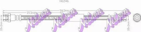 Brovex-Nelson H6246 - Гальмівний шланг autocars.com.ua
