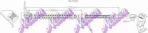 Brovex-Nelson H6702Q - Гальмівний шланг autocars.com.ua