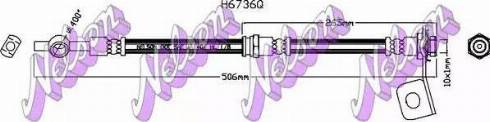 Brovex-Nelson H6736Q - Гальмівний шланг autocars.com.ua