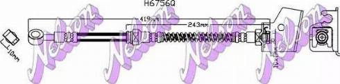 Brovex-Nelson H6756Q - Тормозной шланг autodnr.net