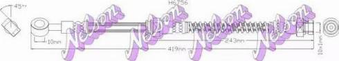 Brovex-Nelson H6756 - Тормозной шланг autodnr.net