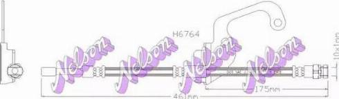 Brovex-Nelson H6764 - Гальмівний шланг autocars.com.ua