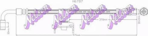 Brovex-Nelson H6787 - Гальмівний шланг autocars.com.ua