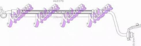 Brovex-Nelson H6837Q - Гальмівний шланг autocars.com.ua