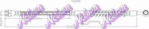 Brovex-Nelson H6840 - Тормозной шланг autodnr.net