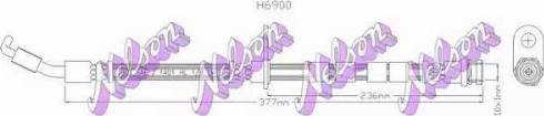 Brovex-Nelson H6900 - Гальмівний шланг autocars.com.ua