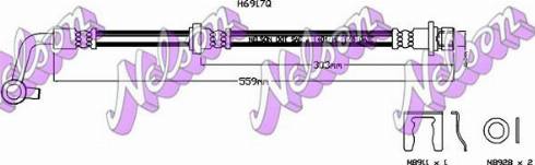 Brovex-Nelson H6917Q - Гальмівний шланг autocars.com.ua