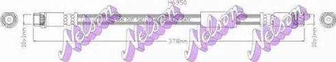 Brovex-Nelson H6950 - Гальмівний шланг autocars.com.ua