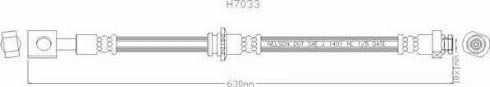 Brovex-Nelson H7033 - Гальмівний шланг autocars.com.ua