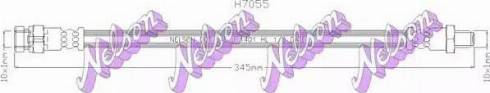 Brovex-Nelson H7055 - Гальмівний шланг autocars.com.ua
