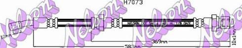 Brovex-Nelson H7073 - Гальмівний шланг autocars.com.ua