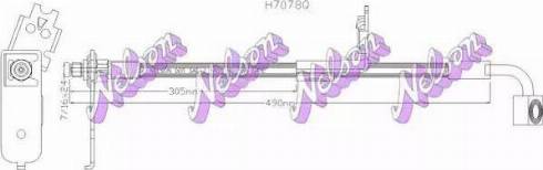 Brovex-Nelson H7078Q - Гальмівний шланг autocars.com.ua